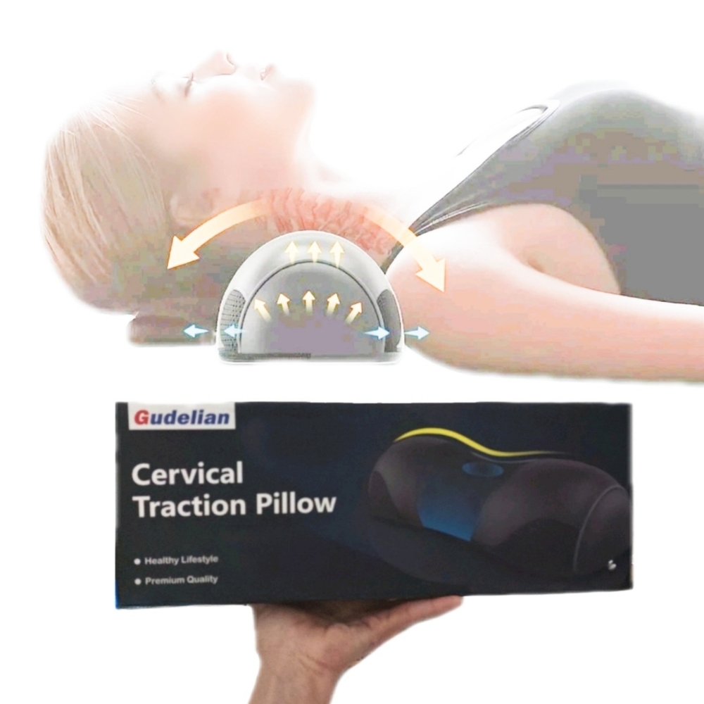 Cervical Neck & Shoulder Traction Pillow Brand New With Box Gudelian